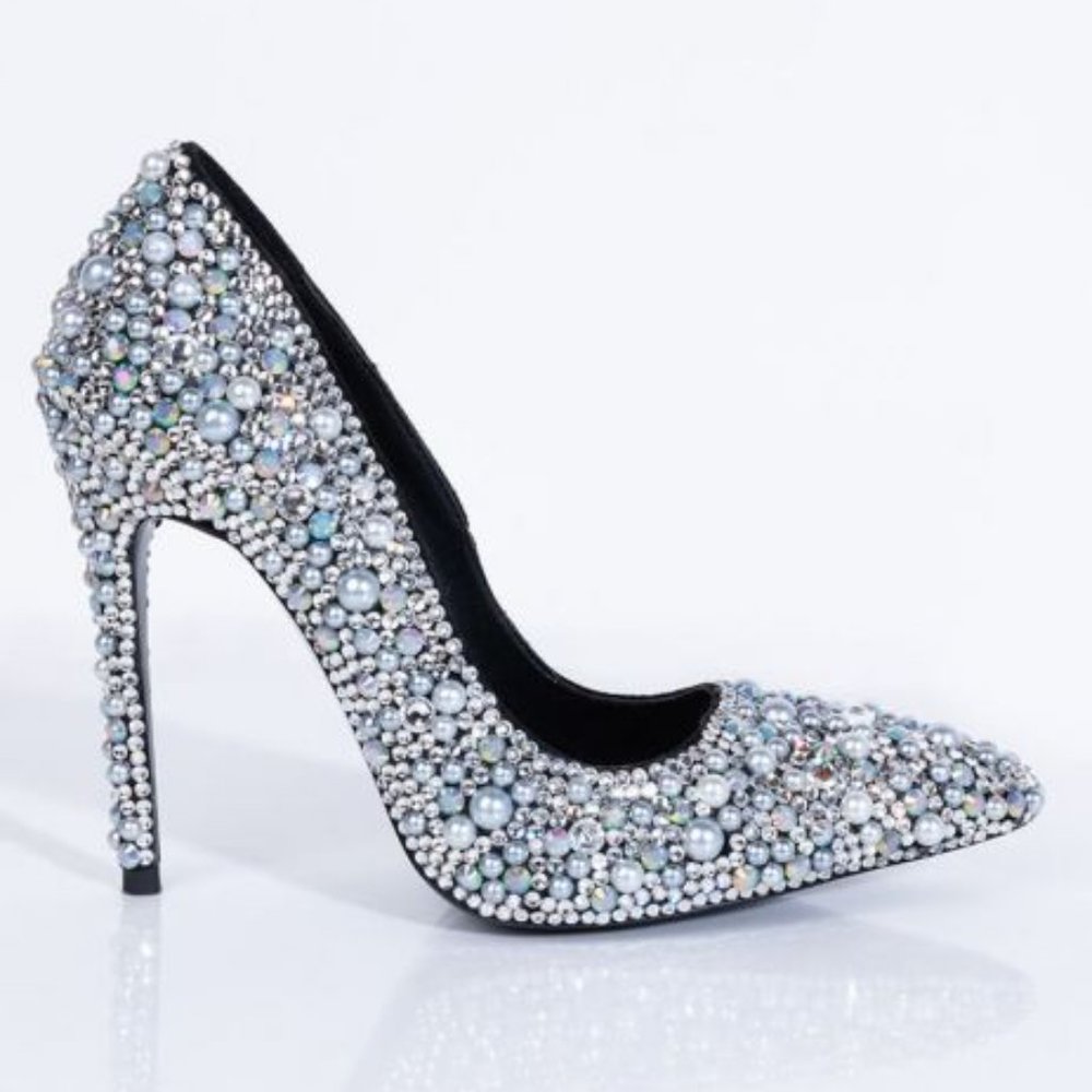 Azalea Wang Big City Girl Stiletto Pump in Silver